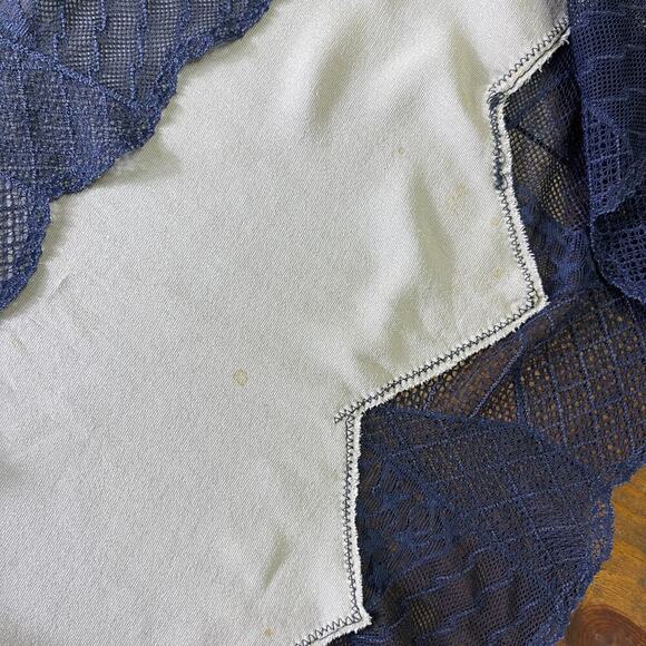 Zadig & Voltaire Joslin Velvet Midi Skirt Brown Green High Low Lace Trim Size 40 - Picture 13 of 15